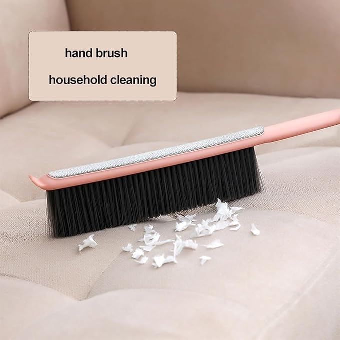Whisk Broom Hand Held 2 Pcs Bench Brush Suitable for Sofa Curtains Cleaning Hand Broom Double-Sided Bristle Design
