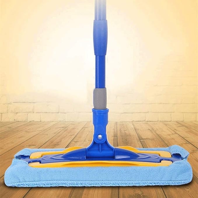 Microfiber Hardwood Floor Mop Stainless Steel Handle and Extensionfor Home Kitchen and All Floor Surfaces