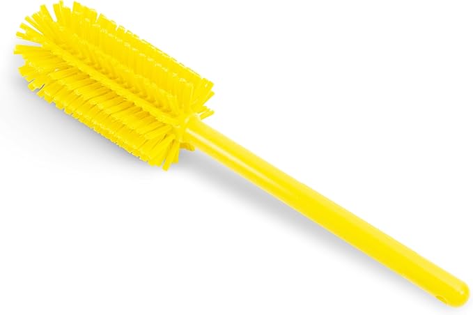 SPARTA Large Water Bottle Brush Ideal for Wide-Mouth Jars Bottles and Tumblers Dishwashing Tool with Handle for Home and Commercial Kitchens Plastic 16 Inches Yellow