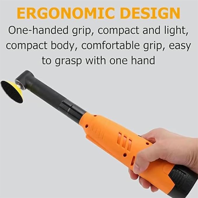 Electric Cleaning Brush with 7 Speed Settings and a 90° Rotating Brush Head Perfect for Cleaning Tile Grout in Bathrooms and Kitchens. (One Battery)