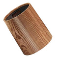 DOITOOL Vintage Imitation Wood Grain Trash Can Round Wastebasket Lightweight Multi-use Litter Box for Home Office Kitchen Bathroom with Clean Material and Large Capacity