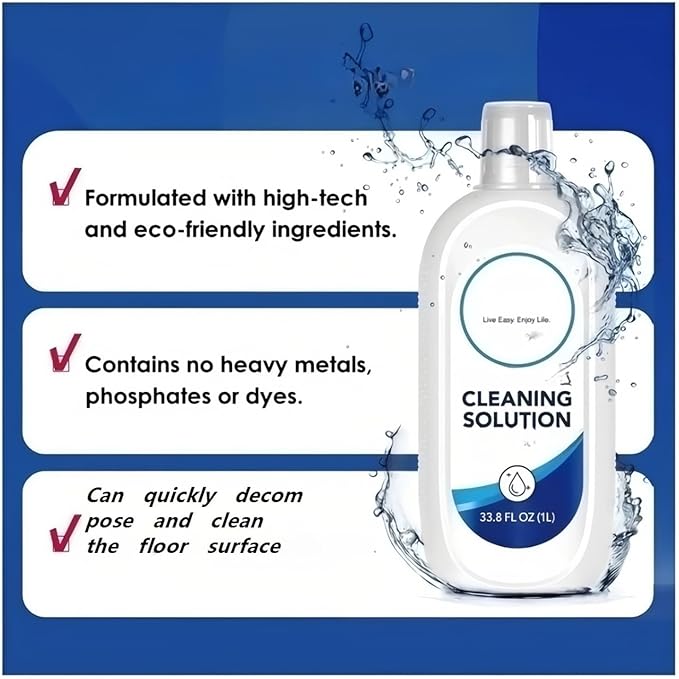 1-5 Bottles Of 500mL Floor Cleaning Solution Compatible With Tineco. Full Range Of Floor Scrubbers Compatible With IFoor ONE/S3/S5/S6/S7 Natural Green Lemon Flavor Cleaning Liquid(500mL 3PC)