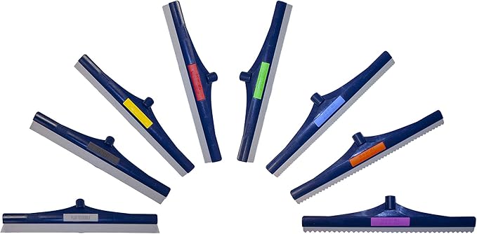 Midwest Rake 24 SpeedSqueegee Flat Stiff – Polymer Frame Color Coded Epoxy &amp Urethane Flooring Tool – SKU 47850