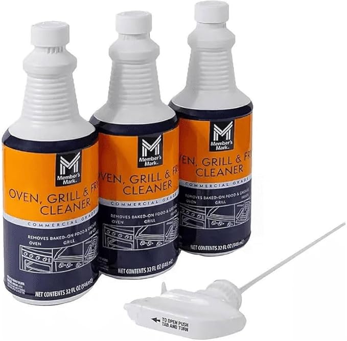 Commercial Oven Grill &amp Fryer Cleaner – 32 oz (6-Pack 192 oz Total) | Heavy-Duty Degreaser for Professional Kitchens