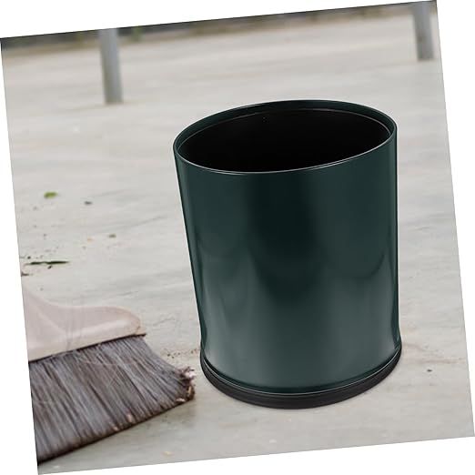 PRETYZOOM Elegant European Style Trash Can Upgraded Fire-Resistant Household Wastebasket for Home Office Bathroom Convenient Design Deep
