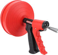 aqxreight Plumbing Snake 2 Modes Efficient 65 Manganese Steel Spring Drain Clog Remover for Kitchen Toilet 5m Spring Blockages Its of Manganese to Unblocking The Drain Clear (5m)