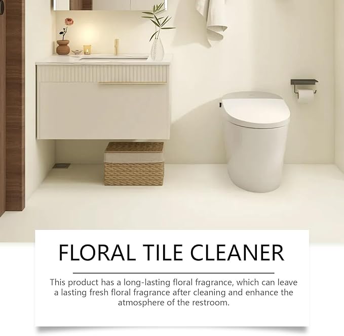 Floral Toilet Cleaner Removes Dirt Leaves Long-Lasting Fresh Scent Restores Porcelain Shine Easy To Use(3PCS)