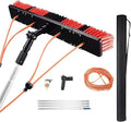 Window Cleaning Pole Water Fed Pole Kit Conservatory Roof Cleaner Solar Panel Cleaning Kit Window Cleaning Equipment Extendable Water Fed Brush(700cm)