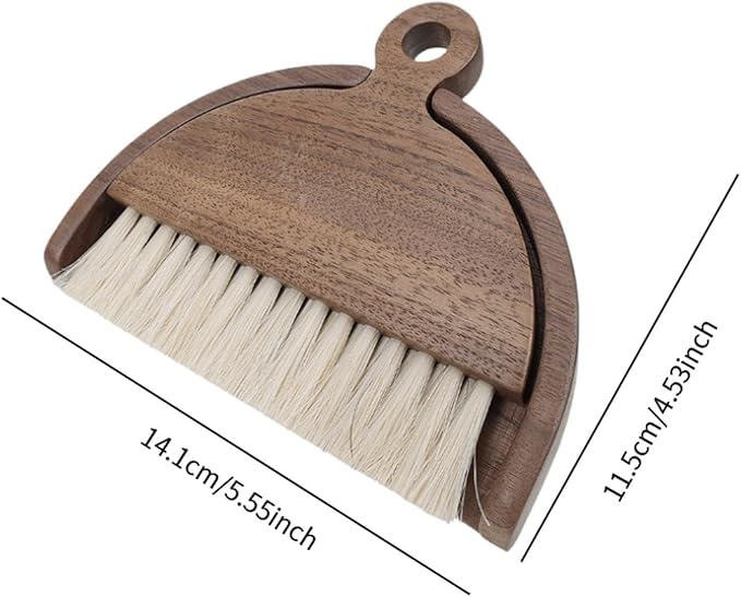 Small Hand Broom and Dustpan Set Handheld Multifunctional Sweep Cleaning Brush Desktop Broom and Dust Pan for Kitchen Sofa