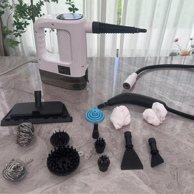 Handheld Steam Cleaner 1200W with 400Ml Tank 221°F for Kitchen Car Detailing Bathroom Floor