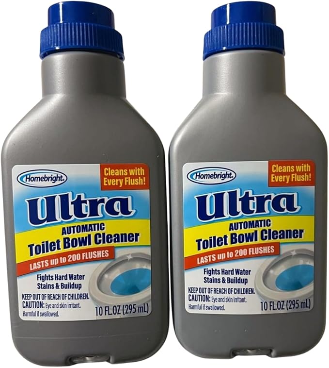 Ultra Automatic Toilet Bowl Cleaner Fights Hard Water and Stain Buildup Cleans with Every Flush Lasts Up to 200 Flushes 10 fl oz
