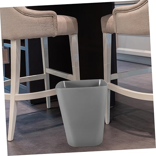 Healifty 2Pcs Square Trash Can Lid Plastic Garbage Bin for Bathroom and Office Compact Wastebasket for Home or Restaurant Easy to Clean and Organize