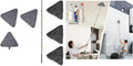 Wall Cleaner Mop with Long 81 HandleBaseboard Cleaner Tool with Handle180° Folding Ceiling Tool Duster with Squeegee360 Rotatable Wall Mop (Triangular mop Set)