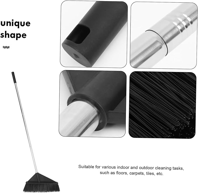 Wide Cleaning Broom Long Handle Scrub Broom for Outdoor and Indoor Household Cleaning Supply