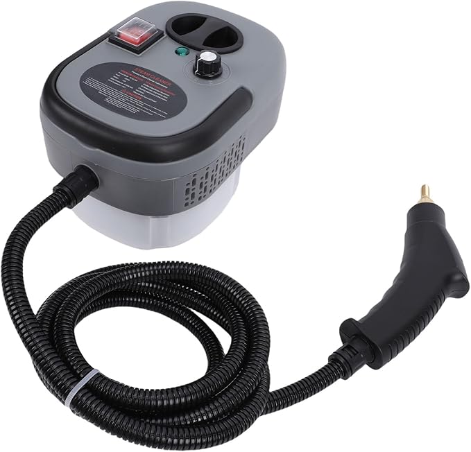 TOPINCN Handheld Pressurized Steam Cleaner 2500W High Pressure Portable Machine with Lengthening Bend Rod Nozzle and Steel Brush for Kitchen Bathroom Furniture Car (US Plug)