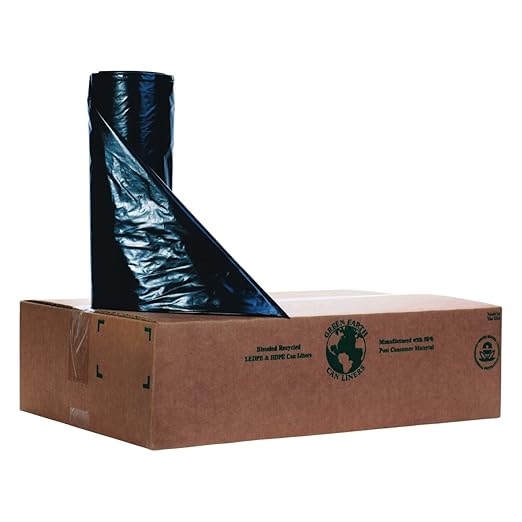 Noramco Recycled Trash Bag 33 Gal. 1.15mil Plastic Black