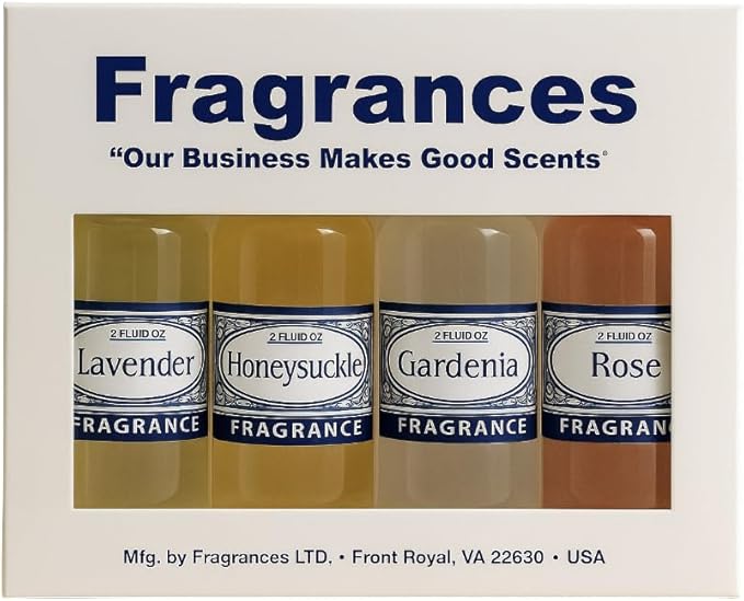 Rainbow RainMate Sirena Hyla Compatible Vacuum Fragrances – Assorted Fragrance 4-Pack For Water-Based Vacuums (Garden in Bloom - Lavender Honeysuckle Gardenia Rose)