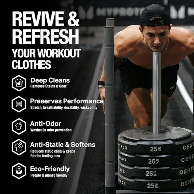 HEX Performance Laundry Detergent Packs for Activewear &amp Sports Clothes Deep Odor &amp Sweat Removal Eco-Friendly Biodegradable Formula HE Compatible Fresh Clean Scent – 75 Count