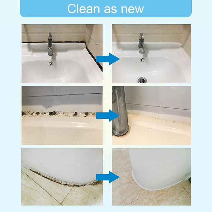 FOLLOWIN Mold and Mildew Stains Cleaner Gel 16oz for Washing Machine Front Loader Seal Household Mold Stain Cleaner for ShowerSinkMold Stain Remover Gel for Bathroom GroutBathtub