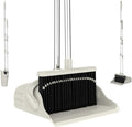 Broom and Dustpan SetStanding Dustpan Broom SetBroom with DustpanBroom and DustpanBroom Dustpan Set with Rubber Lip Dustpan Indoor Broom Cleaning Set for Home Kitchen Room Floor Sweeping