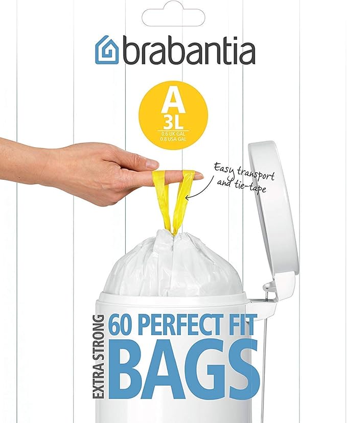 Brabantia Bin Liners Size A 3 L - 60 Bags