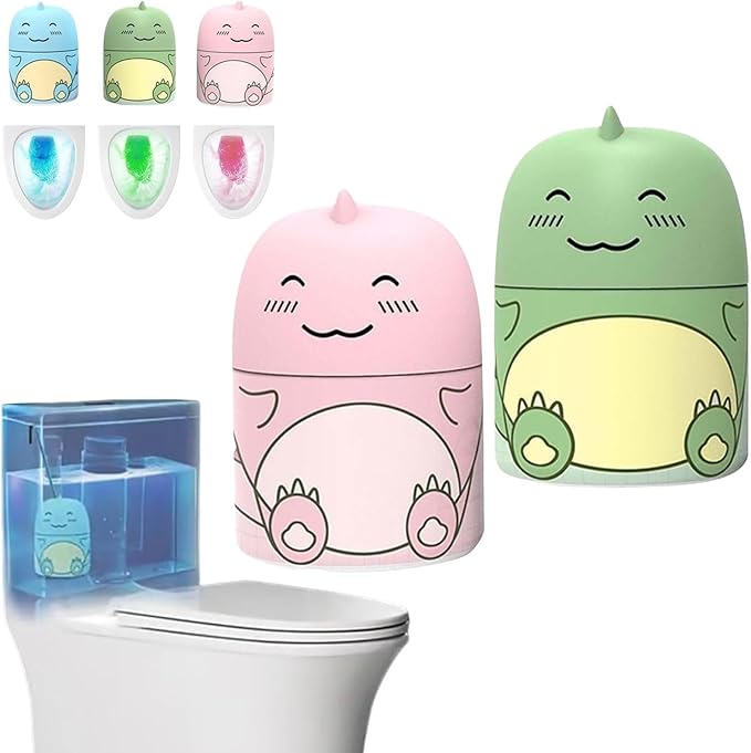 Toilet Cleaner &amp Toilet Deodorizer Cute Cartoon Bowl Cleaner with Ocean Jasmine And Peach Scent - Long Lasting Deodorizing