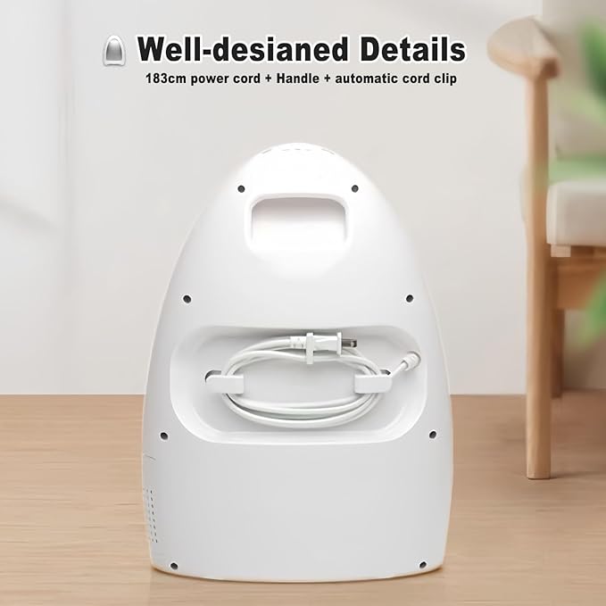 Powerful 1000w Hair Vacuum for Salons Automatic Touchless Vacuum Dustpan 3.6l Electric Broom Vacuum Sweeper for Hard Floors Kitchen &amp Pet Hair White