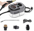 2500W Portable Handheld Steam Cleaner Multi-Function Nozzle/6-Speed Adjustment for stain removing kitchen bathroom tiles range hood car windowsA-Grey