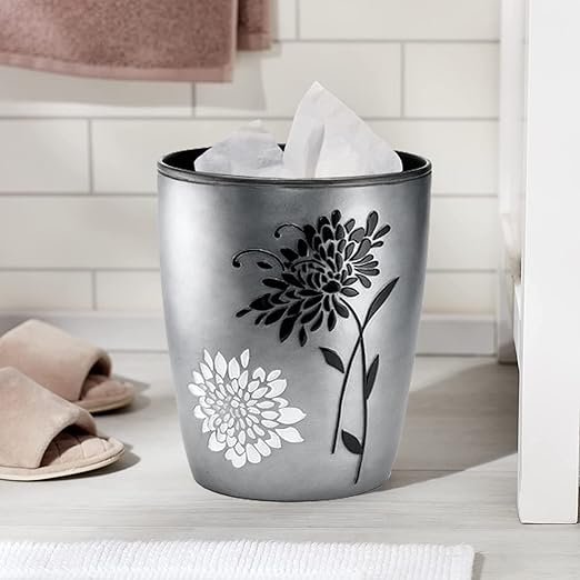 Zahari Home Decorative Trash Can for Bathroom Office &amp Bedroom - 2.1 Gallons Stylish &amp Small Trash Can for Dorms Desktop &amp Restroom - Chic Waste Basket for Compact Spaces Erica