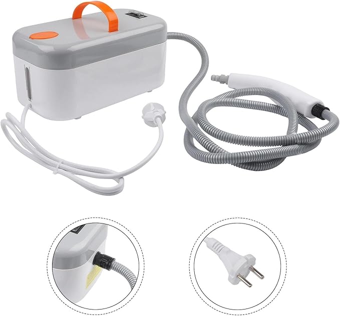 Portable Steam Cleaner Handheld with Fast 15-Second Heat-Up Chemical-Free Deep Cleaning for Home &amp Auto 6 Accessories Lightweight for Bathroom and Hard-to-Reach Areas