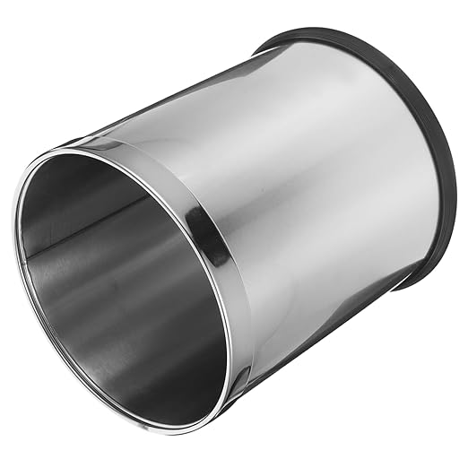 OUNONA Stainless Steel Bathroom Garbage Can Wastebasket for Home Office Dorm and Restaurant Sleek Modern Design for Efficient Waste Management Easy to Clean