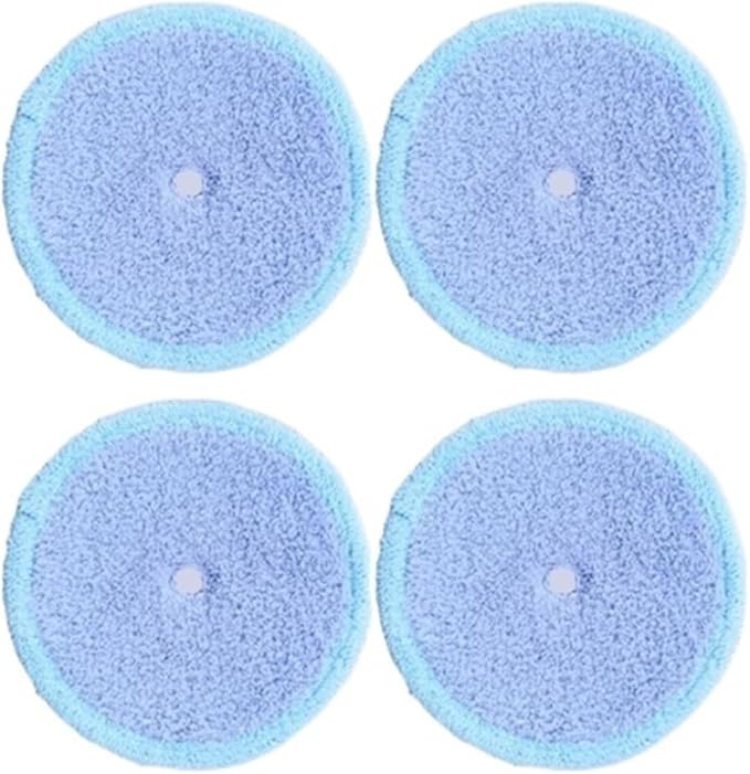 Washable Mother Yarn and Microfiber Mop Pads Compatible for EVERYBOT Edge RS700 RS500 Robot Replacement Accessory (Color : 4pcs)