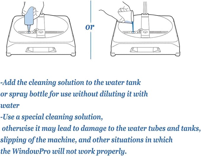 230ml Robotic Window Cleaner Liquid Compatible with ECOVACS Winbot W2 PRO OMNI/W2 OMNI/W2 PRO/W1 PR/W1/W850/960/MINI Multi-Surface Glass Cleaner Solution for Home/Office Windows(3pcs)