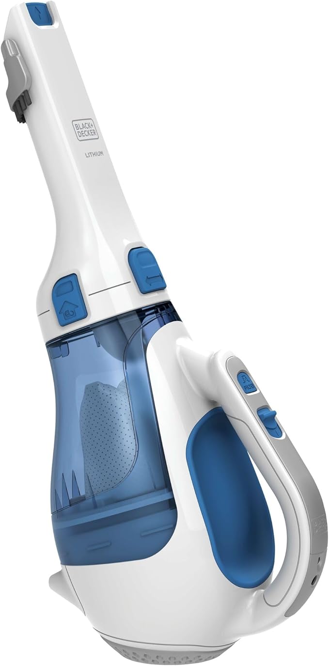 BLACK+DECKER dustbuster Handheld Vacuum Cordless Car Vacuum Portable 12V with Rotating and Extendable Nozzle (HHVI320JR02)