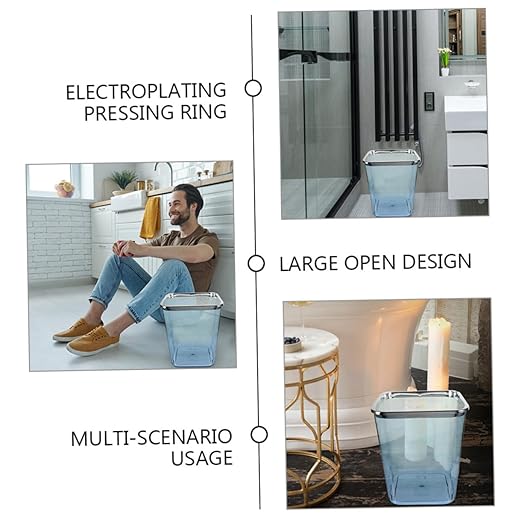 ARTIBETTER Large Trash Can Lid Kitchen and Bathroom Garbage Container Waterproof Wastebasket for Home Organization