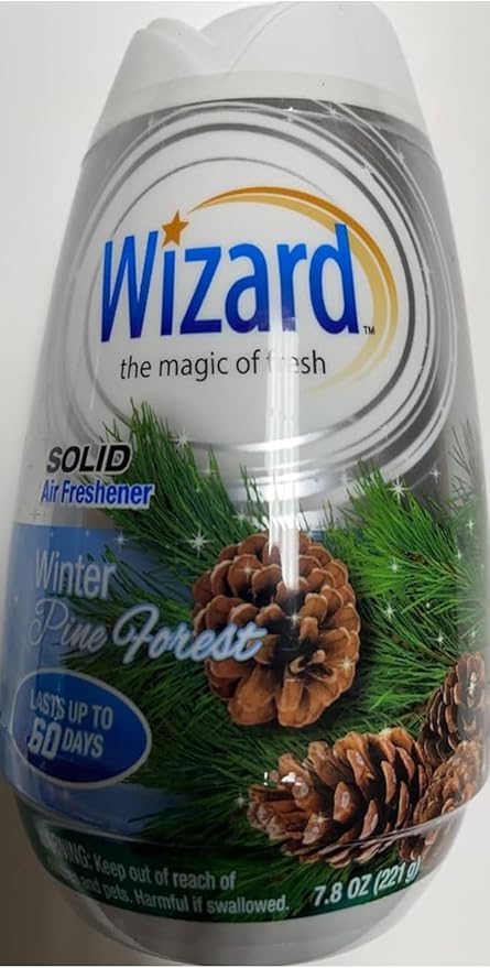 Wizard The Magic of Fresh gel Air Freshener solid air freshener 7.8 oz winter pine forest (Pack of 12)