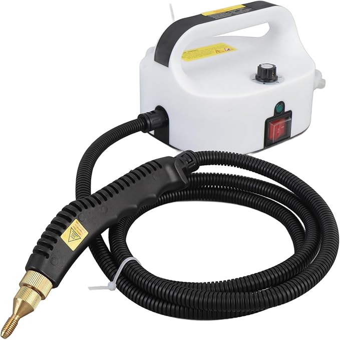 Steam Cleaner Handheld Steam Cleaner High Temperature High Pressure Portable Steam Cleaning Machine for Kitchen Bathroom Floor White (US Plug 110V)