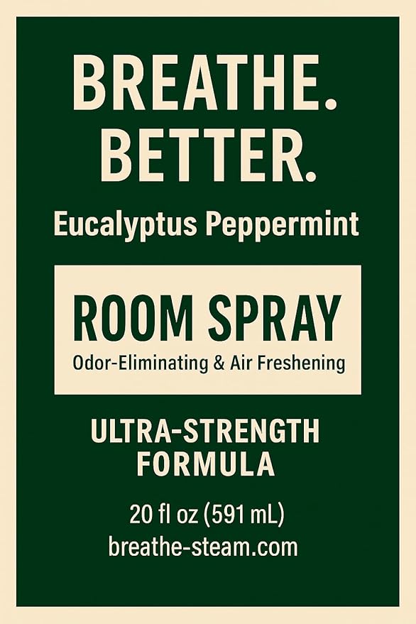 Breathe. Better.™ Eucalyptus &amp Peppermint Room Mist – Home Fragrance – Odor Eliminator + Air Freshener - 20 oz