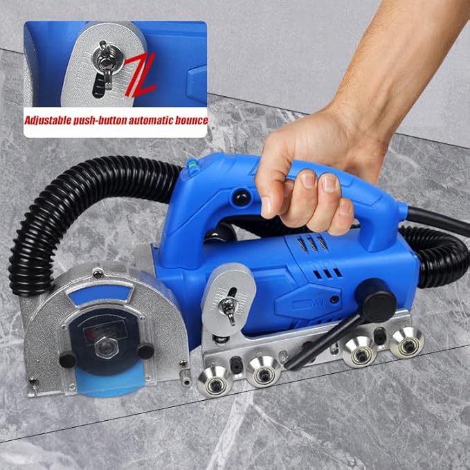 Electric Tile Grout Cleaner ToolGrout Removal Tool ElectricPortable Electric Grout Removal MachineCaulk Removal Tool Kit with 9000RPM&ampDiamond Blade for Ceramic Tile Repair and Regrouting
