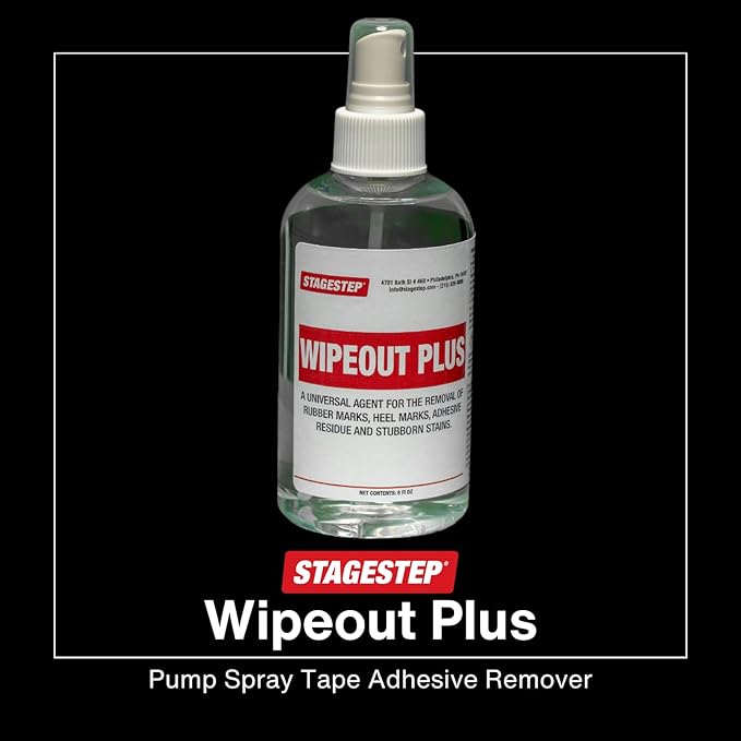 Wipeout Plus 8 Oz Pump Spray Bottle Tape Adhesive Remover Tape Residue and Scuff Remover