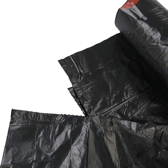 8 Gallons Drawstring Garbage Bags Trash Bags Black 120 bags