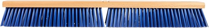 Restaurantware-BROOM HEAD ONLY: Clean Tek Professional 30-Inch Broom Head 1 Heavy-Duty Push Cleaning Tool - Handle And Brace Sold Separately Heavy Plastic Bristles Wooden Commercial Use