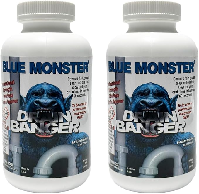 Blue Monster Drain Banger Drain Cleaner 2 lbs. - 2 Pack