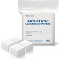 Anti-Static Microfiber Wipes 4x4(400 PcsClass 100 200GSM) Lint Free Cloths Reusable Special ESD protection design is suitable for protecting sensitive electronic components and tools
