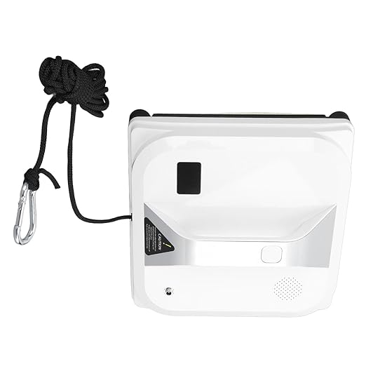GLOGLOW Smart Window Cleaner 65dB 100-240V High Coverage 80W Glass Cleaning Robot Strong Suction for Home (US Plug)
