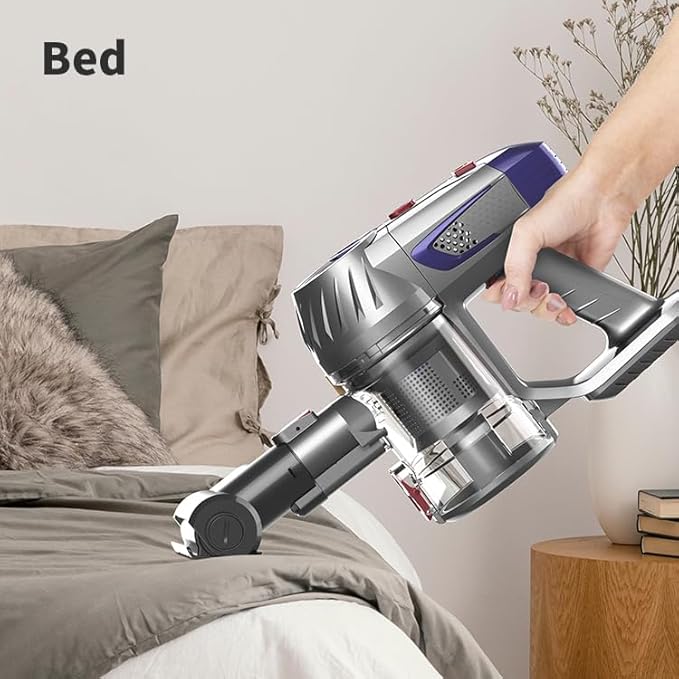 ShowyLive Cordless Stick Vacuum Cleaner 9000PA Suction 40Mins Runtime Lightweight 3kg Self-Standing for Carpet Hard Floor Pet Hair Car Home