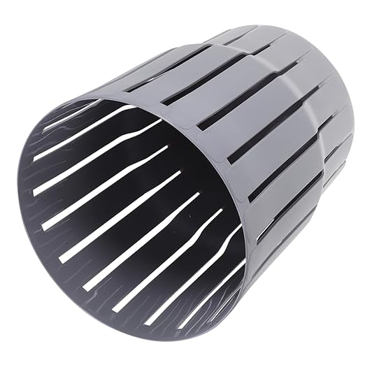 Uonlytech Small Grey Trash Can Without Lid Versatile Wastebasket for Office Bedroom Bathroom Material Easy to Clean Compact Design for Convenient Disposal