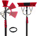 3.6-6m Water Feed Pole Kit and Window Cleaner for Outdoor Window Glass Cleaning System Photovoltaic Solar Panels Washing Equipment Tool Solution 35/55cm Brush Head (G