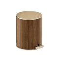 Modern Trash Can Wood Grained Texture Garbage Bin Sealed Trash Can with Lid Easy to Use for Living Room 9L/12L Waste Bin
