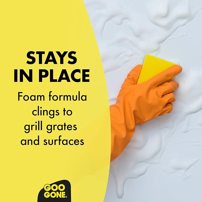 Goo Gone Grill and Grate Cleaner Spray (2 Pack) Cleans and Degreases BBQ Cooking Grates and Racks Pellet and Electric Smokers- 24 Ounce
